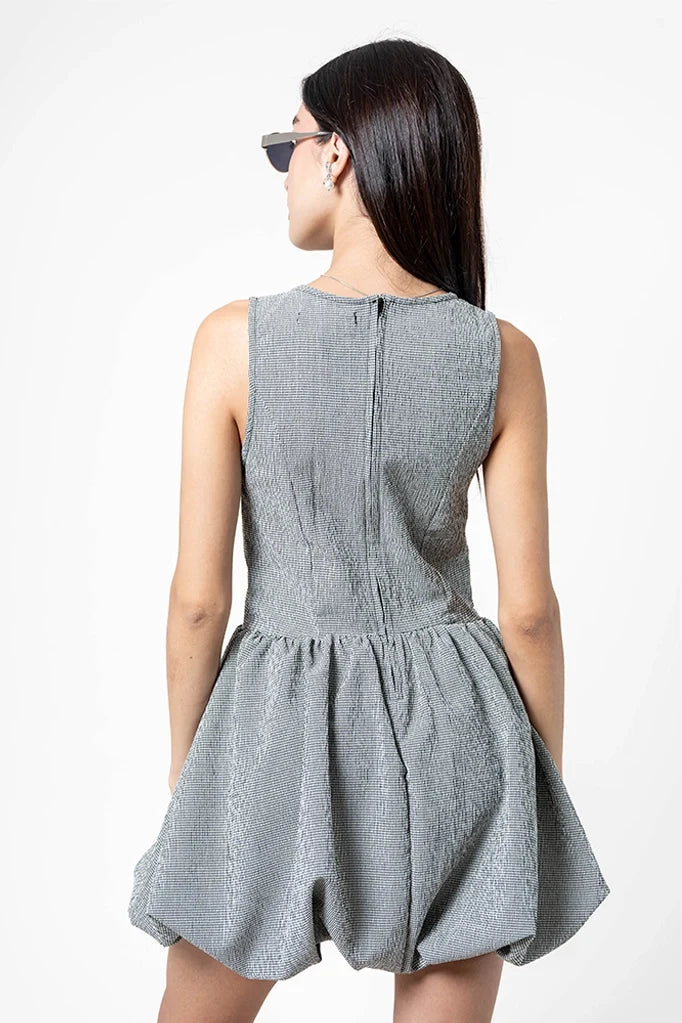 VESTIDO CORTO CUADROS E-C 8449 - Kliquea