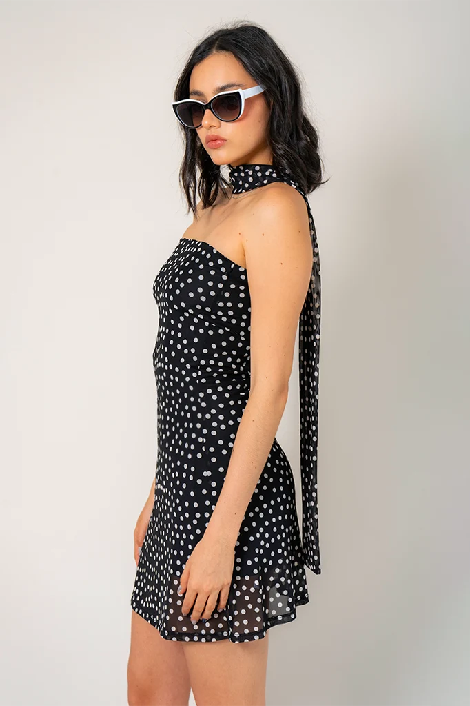 VESTIDO CORTO MESH B-M 9407.