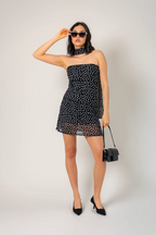 VESTIDO CORTO MESH B-M 9407.
