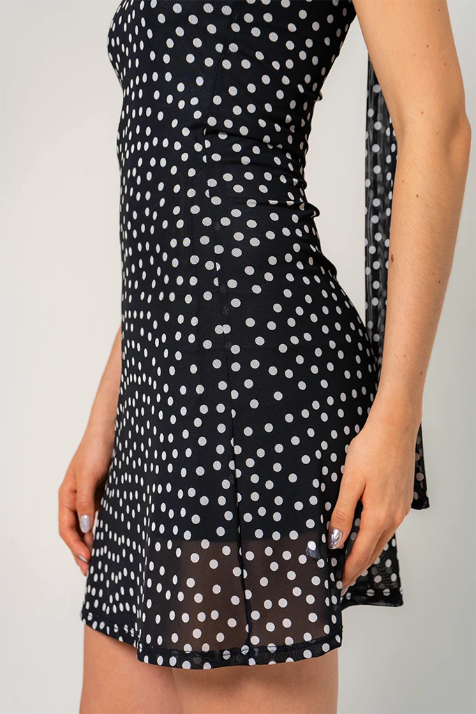 VESTIDO CORTO MESH B-M 9407.