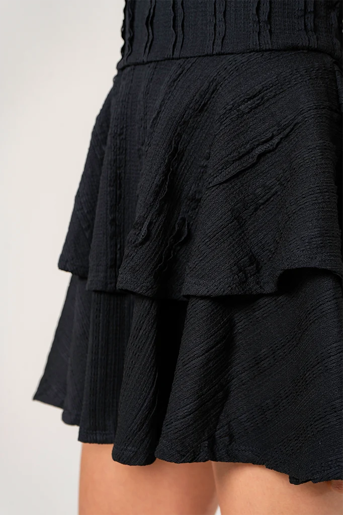 BH VESTIDO CORTO TEXTURA 8683.