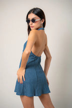 VESTIDO CORTO TEXTURA R-C 8710.