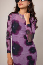 VESTIDO MANGA LARGA MESH E-F 9160.