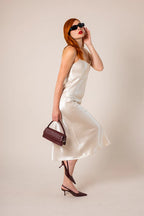 VESTIDO MIDI SATIN B-M 8560.