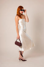 VESTIDO MIDI SATIN B-M 8560.