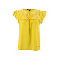 Blusa Adrienne Vittadini Mangas Cortas Corrugado para Damas