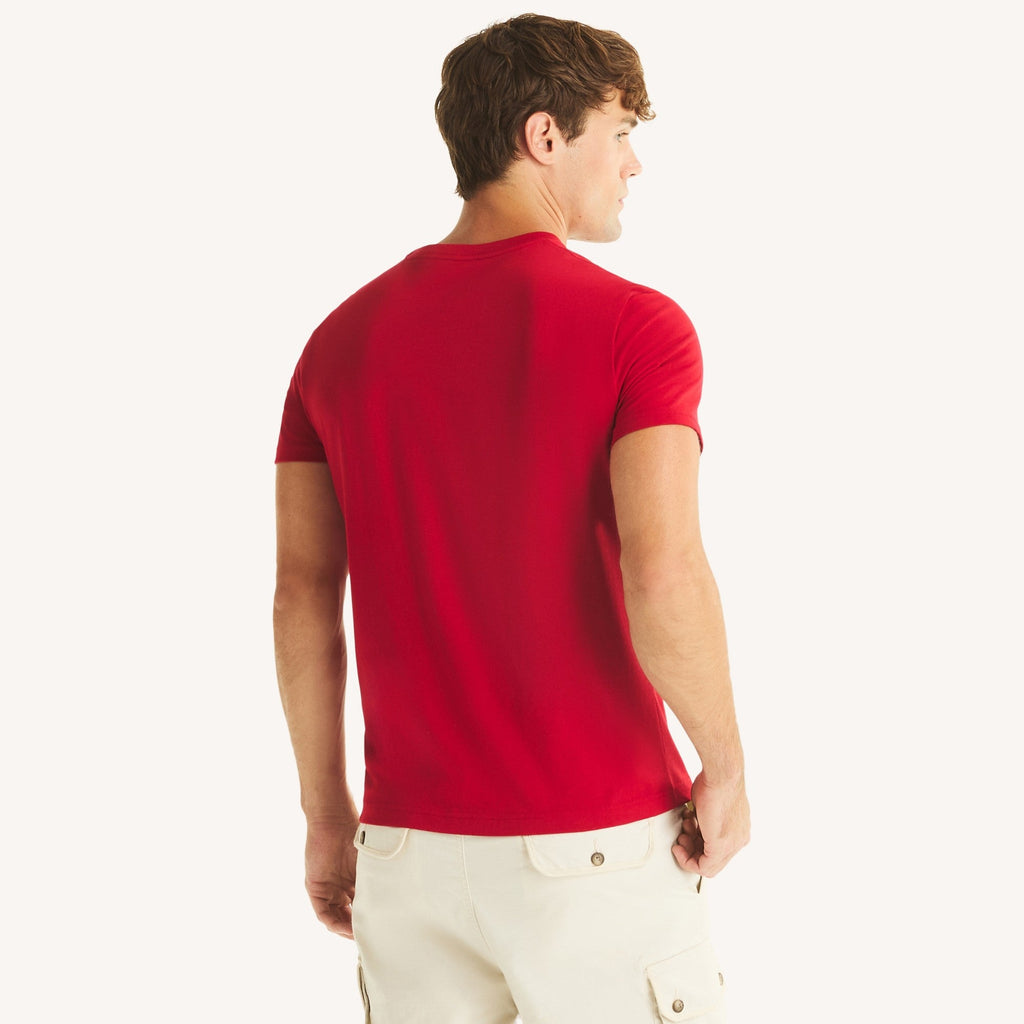 Camiseta Nautica Mangas Cortas Estampado para Caballeros