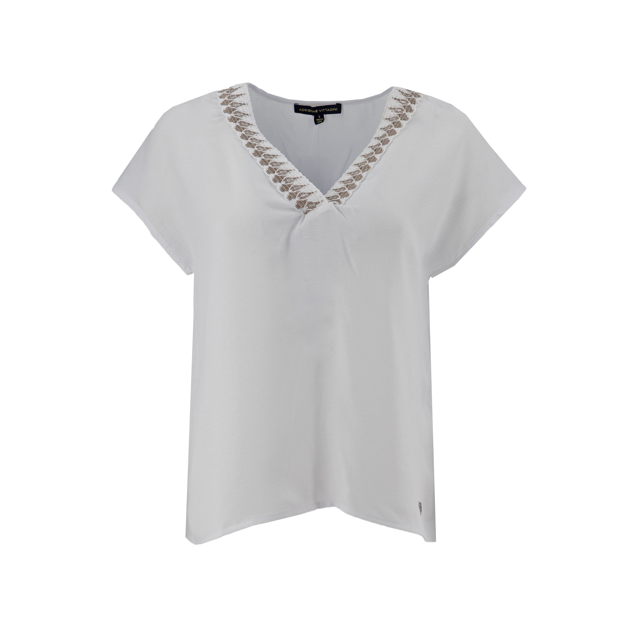 Blusa Adrienne Vittadini sin Mangas Encaje Lisa para Damas
