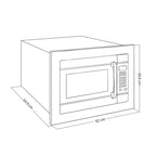 Horno Microondas Empotrable DRIJA Acero Inoxidable VÉNETO 62L BLACK
