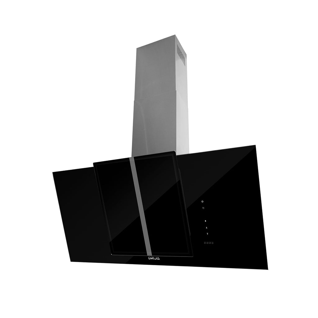Extractor de Grasa DRIJA LED Vidrio Templado Negro VETRO 90