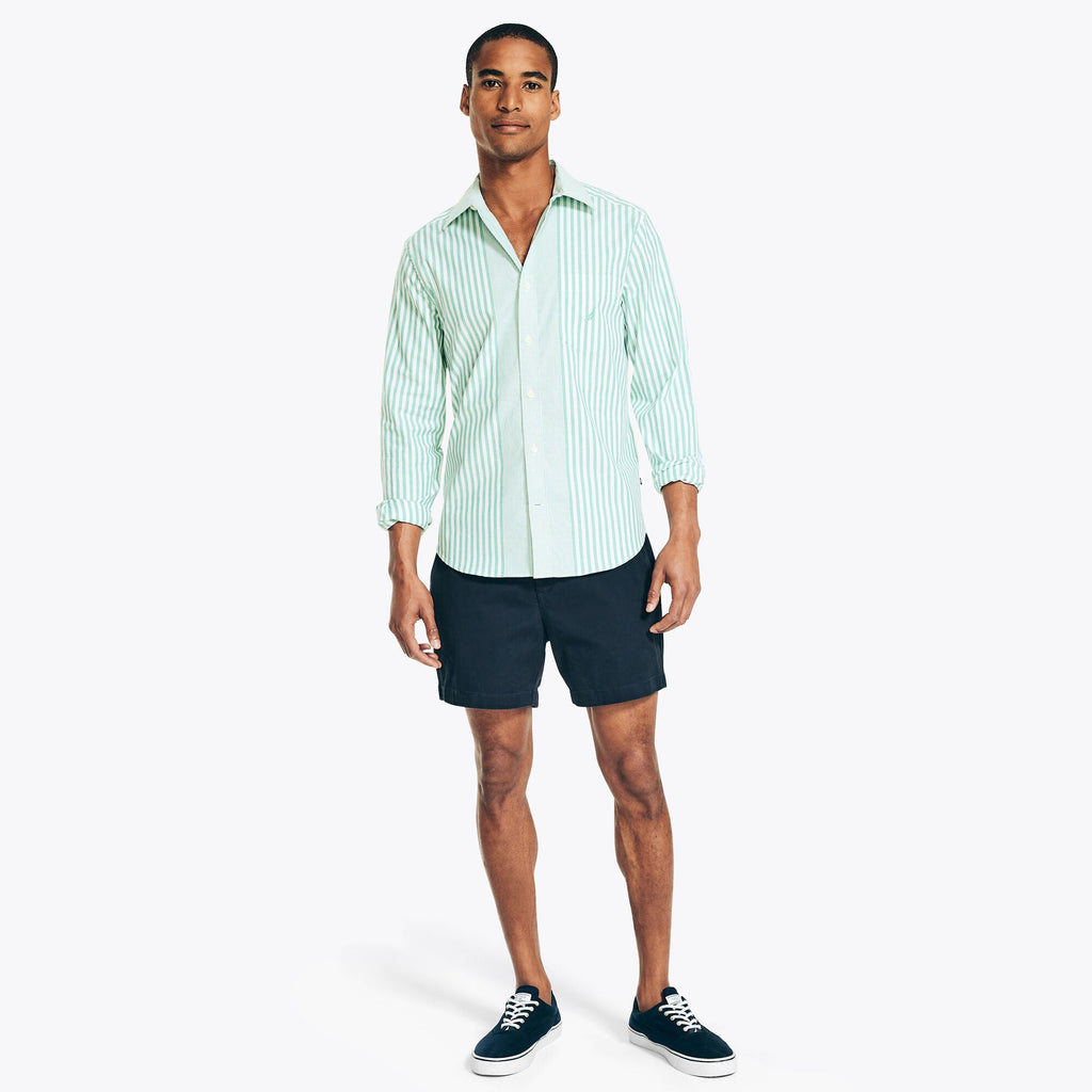 Camisa Nautica Mangas Largas Rayas para Caballeros