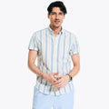 Camisa Nautica Mangas Cortas Rayas P/ Caballeros W35300 by Nautica
