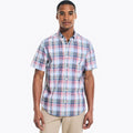 Camisa Nautica Mangas Cortas Cuadros P/ Caballeros W36101 by Nautica