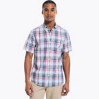Camisa Nautica Mangas Cortas Cuadros P/ Caballeros W36101 by Nautica