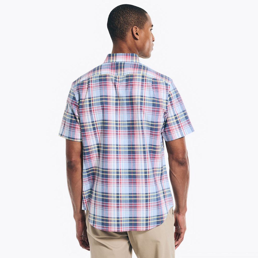 Camisa Nautica Mangas Cortas Cuadros P/ Caballeros W36101 by Nautica