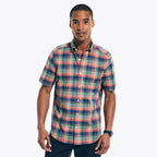 Camisa Nautica Mangas Cortas Cuadros P/ Caballeros W36102 by Nautica