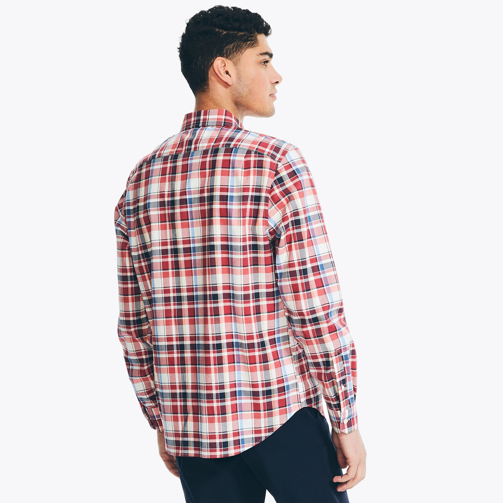 Camisa Nautica Mangas Largas Cuadros P/ Caballeros W36200-6GT by Nautica