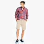 Camisa Nautica Mangas Largas Cuadros P/ Caballeros W36201 by Nautica