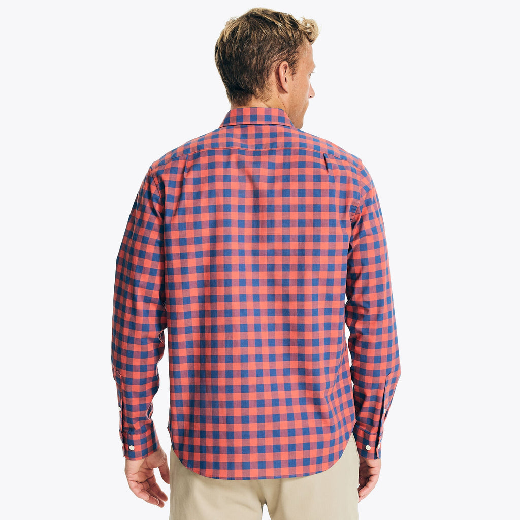 Camisa Nautica Mangas Largas Cuadros P/ Caballeros W36201 by Nautica