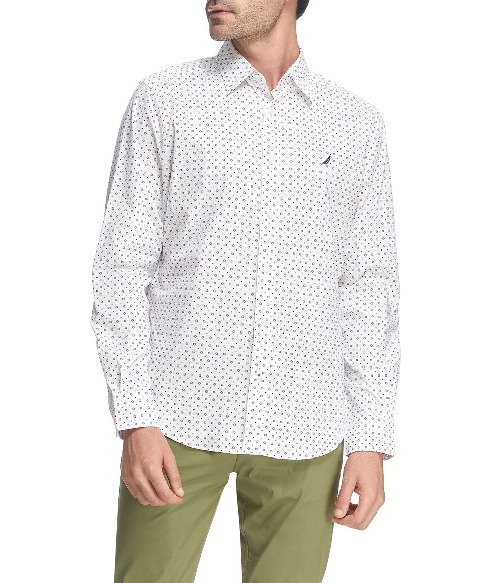 Camisa Nautica Mangas Largas Estampada para Caballeros