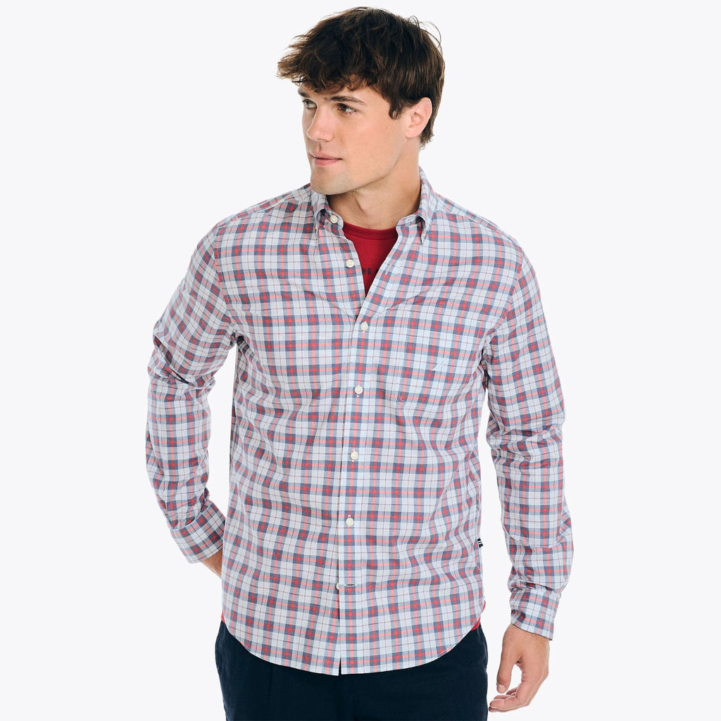 Camisa Nautica Mangas Largas Cuadros Para Caballeros by Nautica