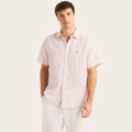 Camisa Nautica Mangas Cortas Rayas para Caballeros
