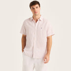 Camisa Nautica Mangas Cortas Rayas para Caballeros