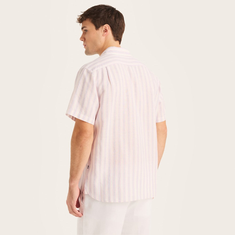 Camisa Nautica Mangas Cortas Rayas para Caballeros