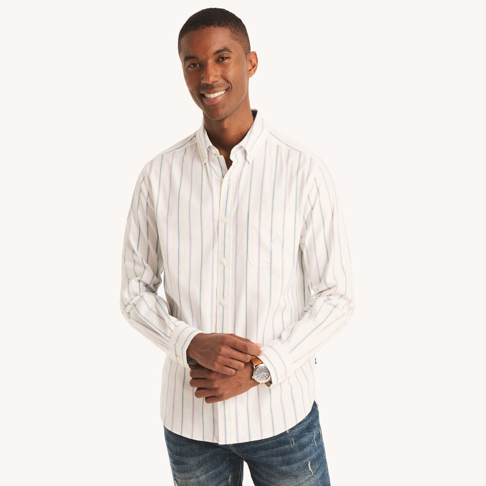 Camisa Nautica Mangas Largas Rayas para Caballeros