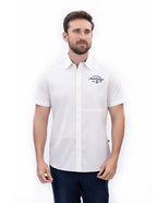 Camisa Nautica Mangas Cortas Lisa Para Caballeros by Nautica