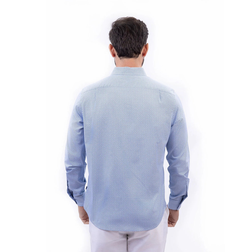 Camisa Nautica Mangas Largas Estampada Para Caballeros by Nautica