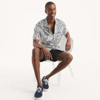 Camisa Nautica Mangas Cortas Estampado para Caballeros