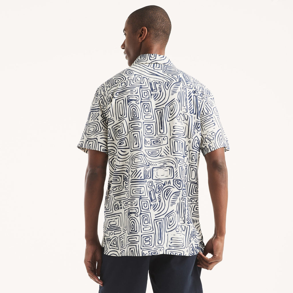 Camisa Nautica Mangas Cortas Estampado para Caballeros
