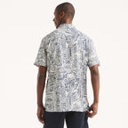 Camisa Nautica Mangas Cortas Estampado para Caballeros