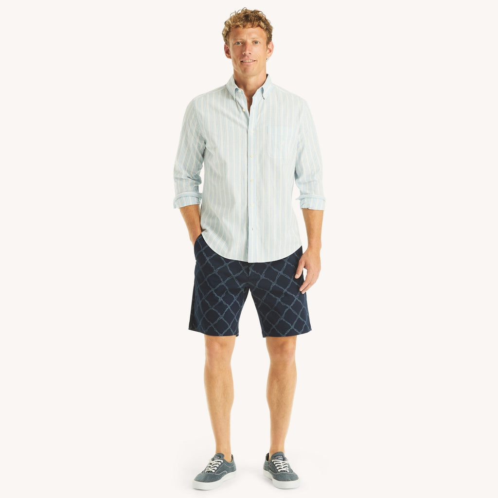 Camisa Nautica Mangas Largas Rayas para Caballeros