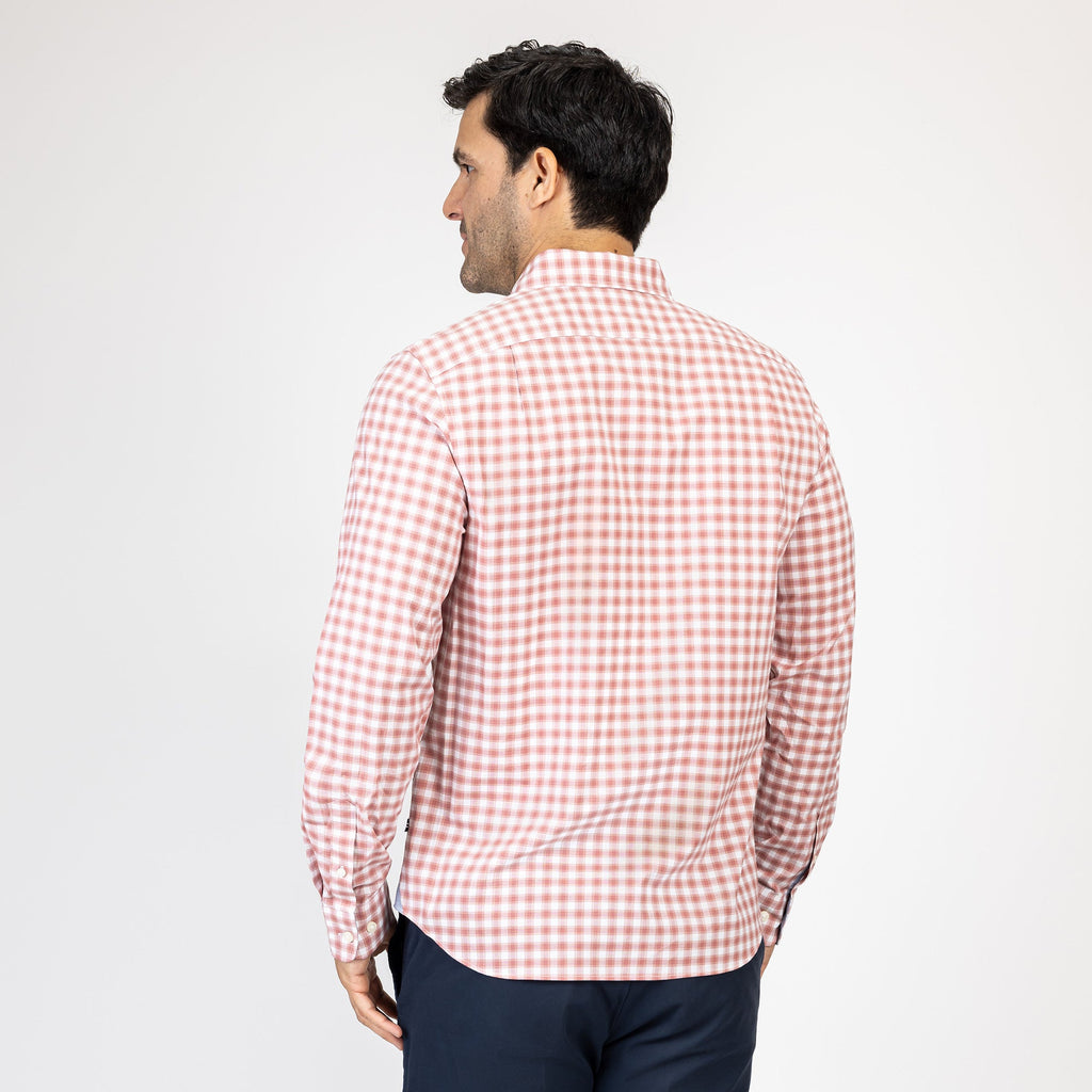 Camisa Nautica Mangas Largas Cuadros para Caballeros