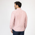 Camisa Nautica Mangas Largas Cuadros para Caballeros