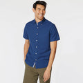 Camisa Nautica Mangas Cortas Lisa para Caballeros