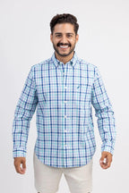 Camisa Nautica Mangas Largas Cuadros Para Caballeros by Nautica
