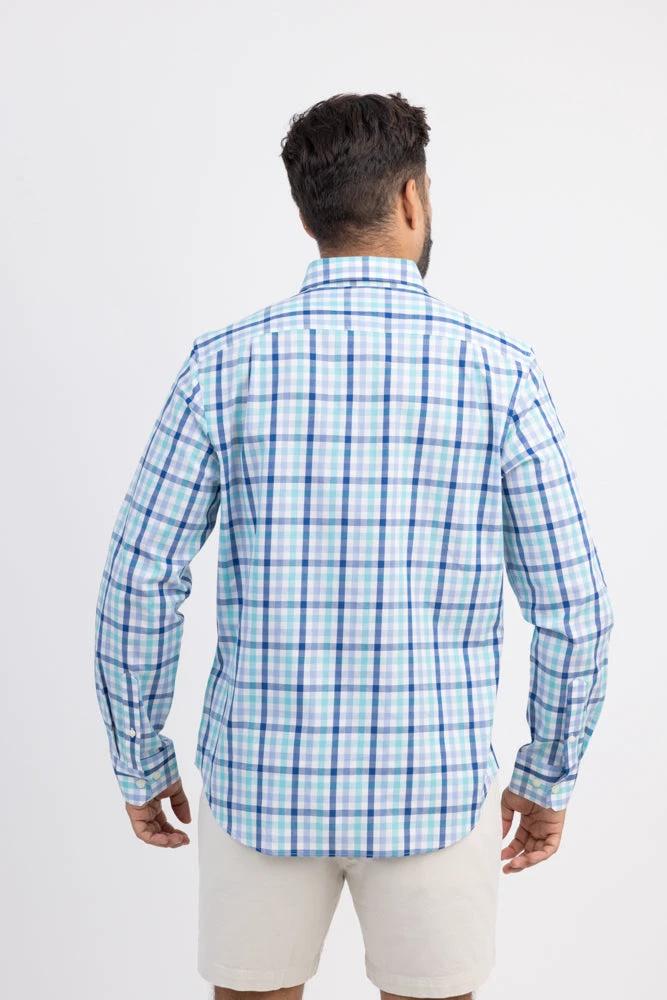 Camisa Nautica Mangas Largas Cuadros Para Caballeros by Nautica