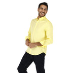 Camisa Nautica Mangas Largas Lisa para Caballeros