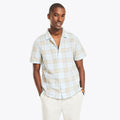 Camisa Nautica Mangas Cortas Cuadros para Caballeros