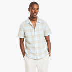Camisa Nautica Mangas Cortas Cuadros para Caballeros