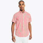 Camisa Nautica Mangas Cortas Cuadros P/ Caballeros WR3529-6SR by Nautica