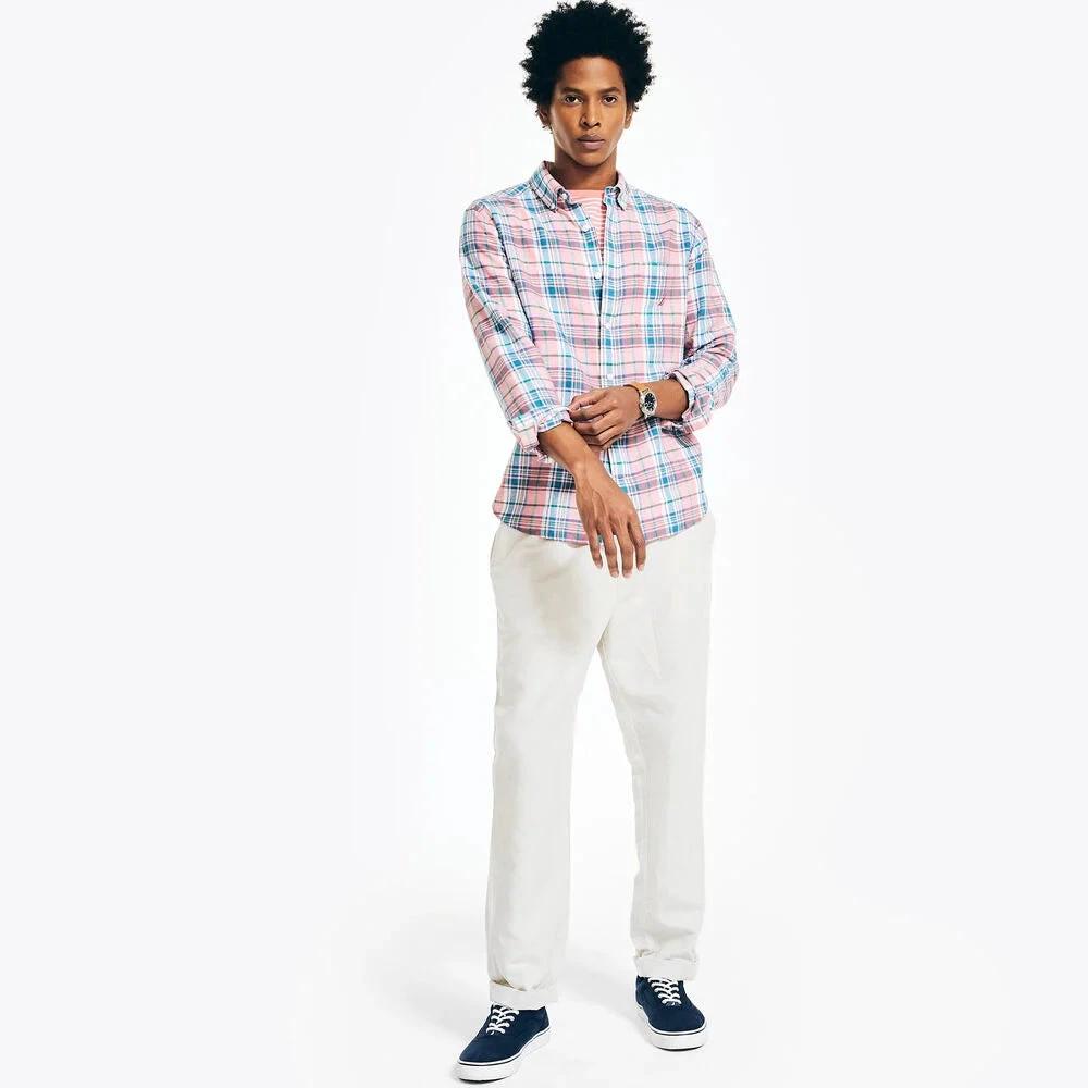 Camisa Nautica Mangas Largas Cuadros Para Caballeros by Nautica