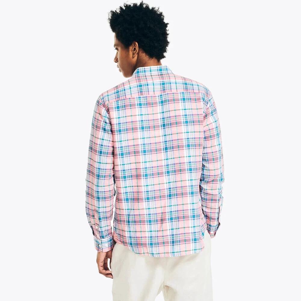 Camisa Nautica Mangas Largas Cuadros Para Caballeros by Nautica