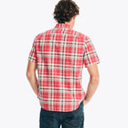 Camisa Nautica Mangas Cortas Cuadros para Caballeros