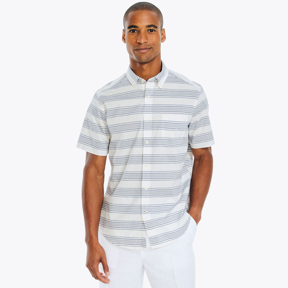 Camisa Nautica Mangas Cortas Rayas para Caballeros