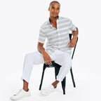 Camisa Nautica Mangas Cortas Rayas para Caballeros