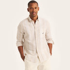 Camisa Nautica Mangas Largas Rayas para Caballeros